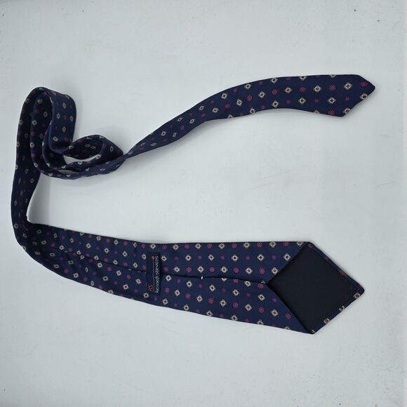 Kenneth Stevens 100% Silk From Italy Mage In USA 57 X 3in Men’s Neck Tie Vintage - Picture 3 of 6